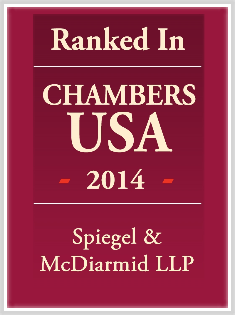 Ranked in Chambers USA 2014, Spiegel & McDiarmid LLP